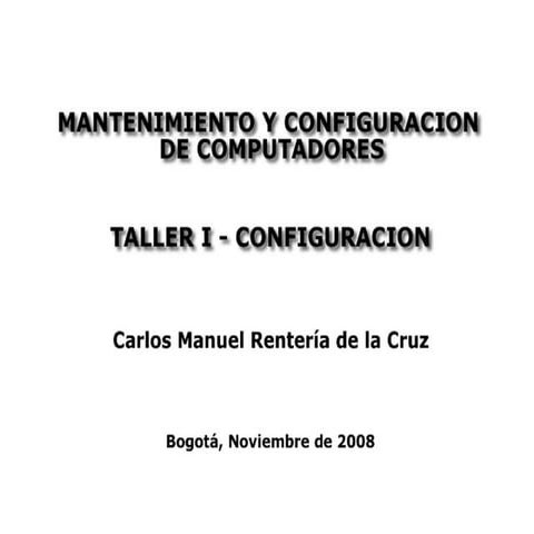 Mantenimiento configuracion-computadores