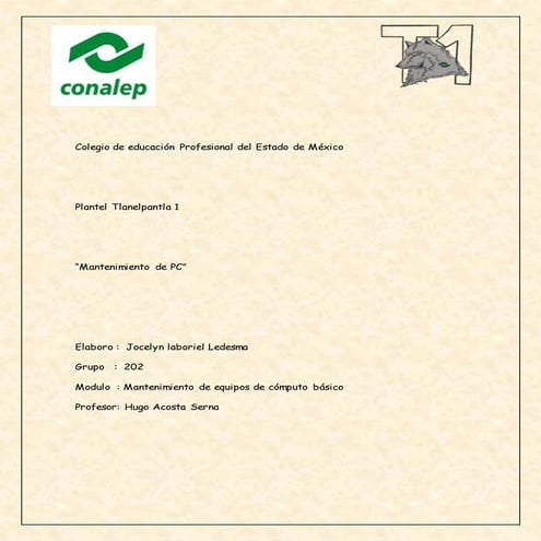 Mantenimiento a pc