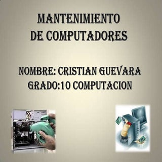 Mantenimiento computadores