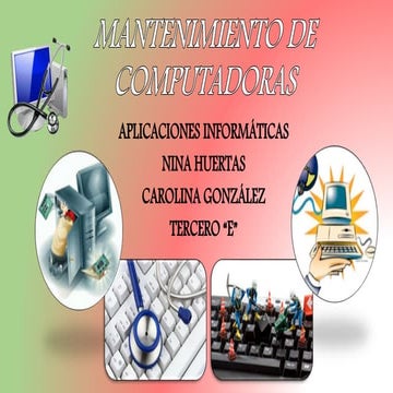 Mantenimiento de computadoras