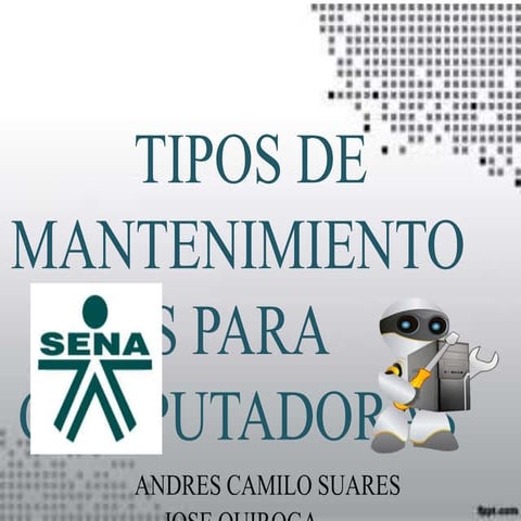 tipos de mantenimiento !!