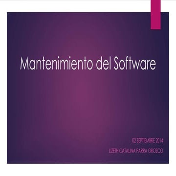 Mantenimiento de software