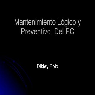 Mantenimiento logico