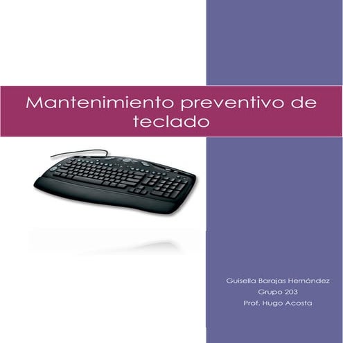 Mantenimiento preventivo de teclado