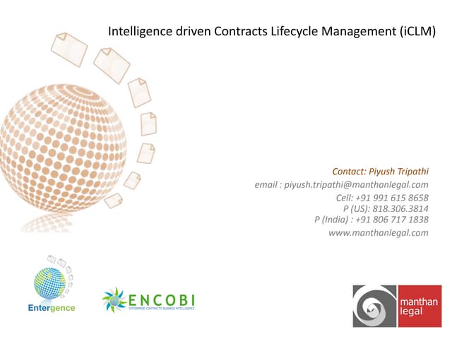 Manthan Legal's Intelligence driven Contracts Lifecycle Management