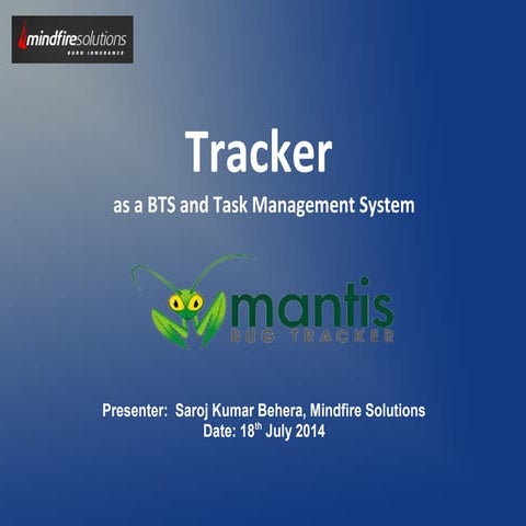 Mantis Bug Tracker & Task Management System