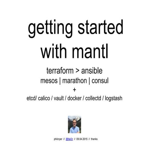 Getting started with Mantl