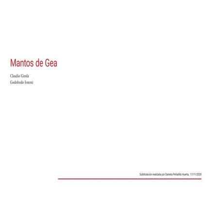 Mantos de gea