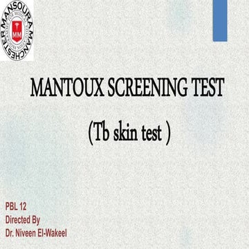 Mantoux test
