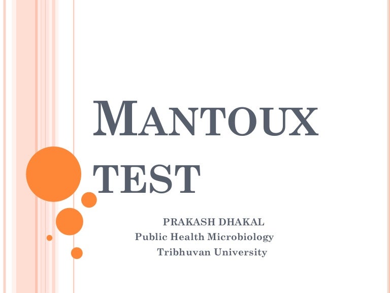 Mantoux test