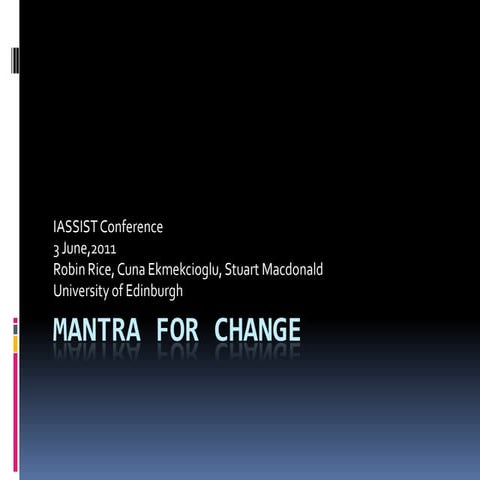 MANTRA for Change