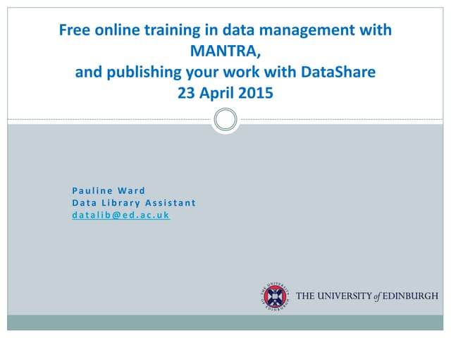 Mantra and DataShare 23apr2015