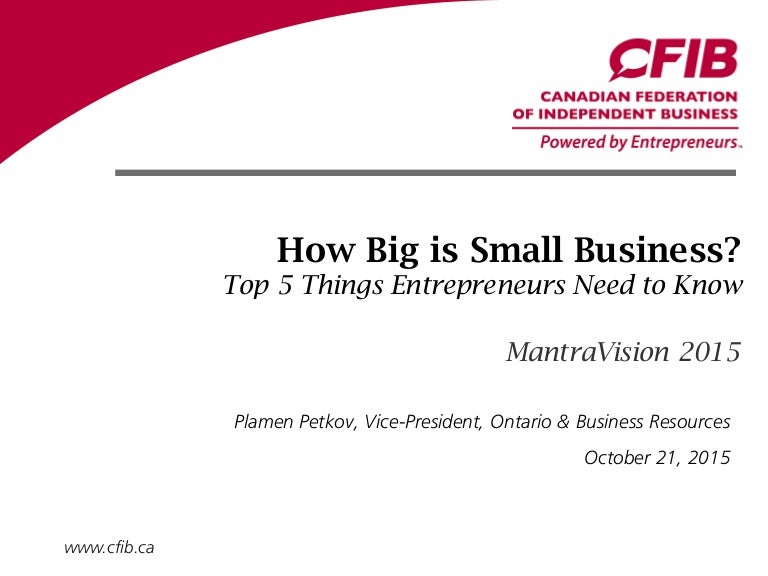 how big is small