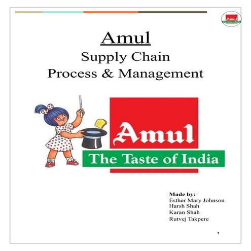 amul supply chain | PPTX
