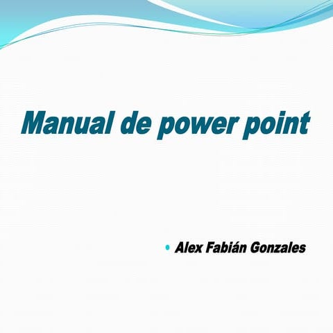 Manual de uso de power point | PPTX