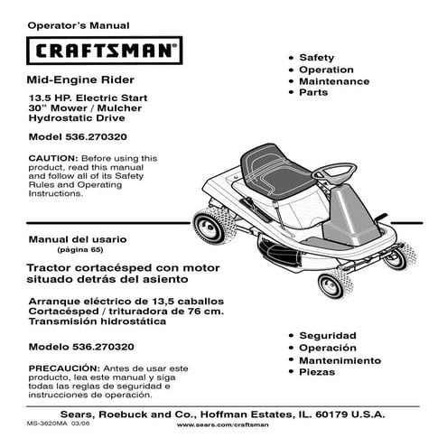 Manual Craftsman | PDF