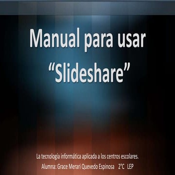 Manual para aprender a usar SlideShare