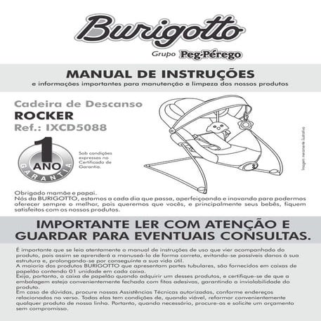 Cadeira de Descanso Rocker (Manual) - Burigotto | PDF