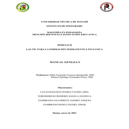 Manual de la herramienta Genially