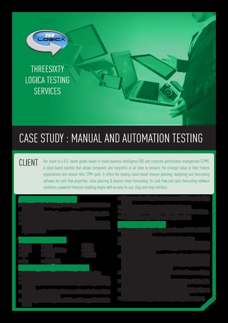 Case Study : Manual & Automation Testing