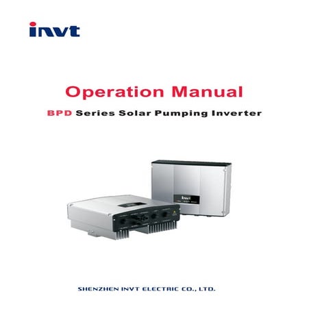 SOLAR PUMP INVERTER CIRCUIT DIAGRAM | PDF
