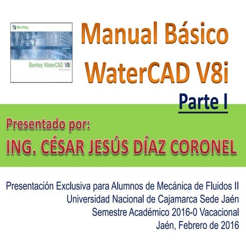 Manual Básico WaterCAD V8i