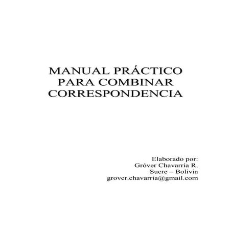 Manual combinar-correspondencia