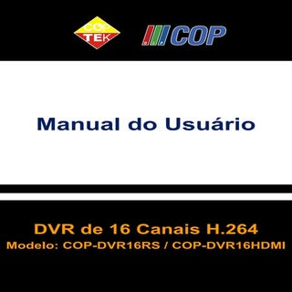 Manual cop-dvr16 rs-cop-dvr16hdmi