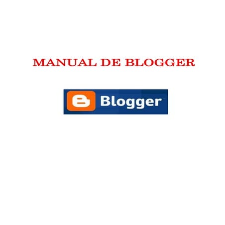 Manual de-blogger