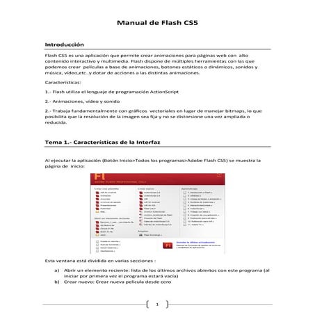 Manual de flash basico iniciando con flash | PDF