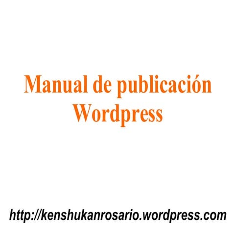 Manual De PublicacióN