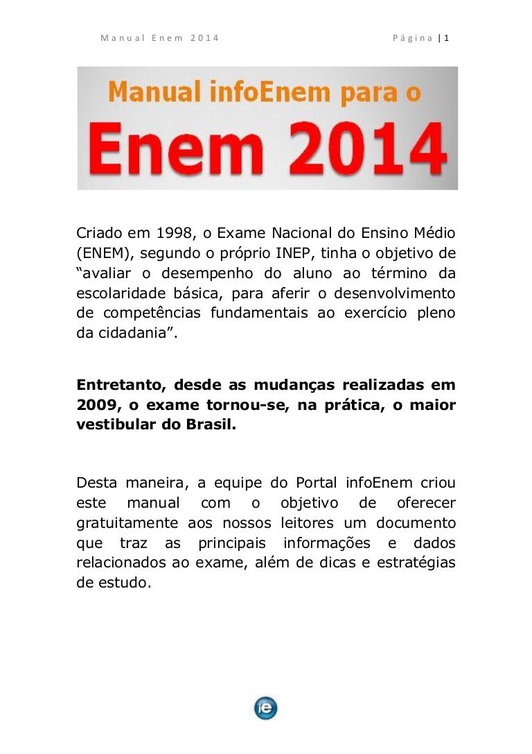 Enem 2014 Um Homem Determinado A Melhorar