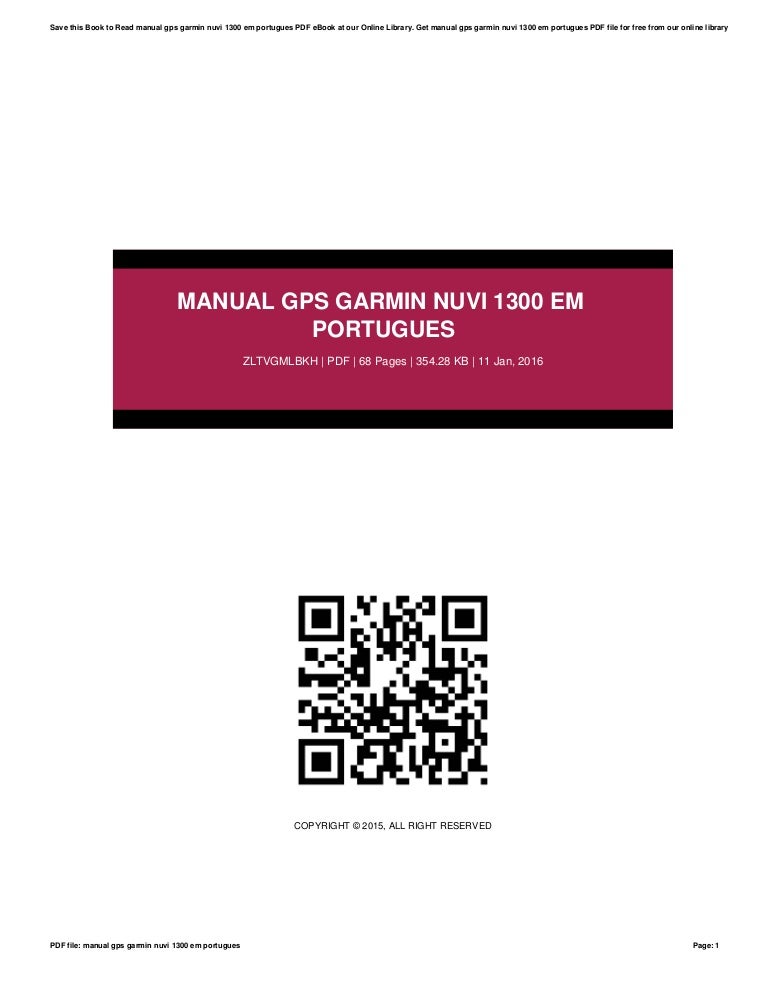 Manual gps-garmin-nuvi-1300-em-portugues