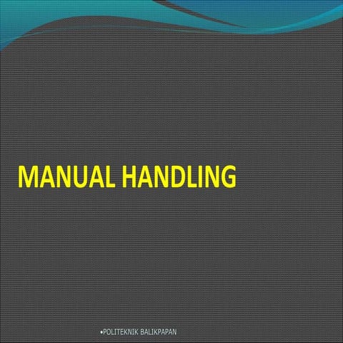 Manual handling K3
