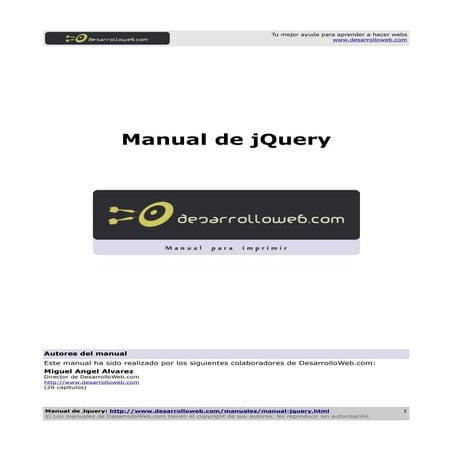Manual jquery