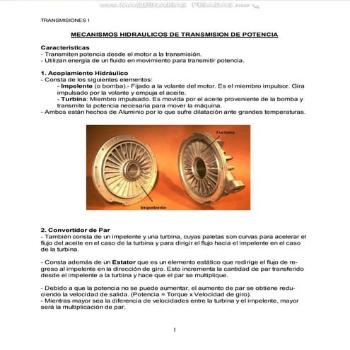 Manual mecanismos-hidraulicos-transmision-potencia-acoplamiento-convertidor-p...