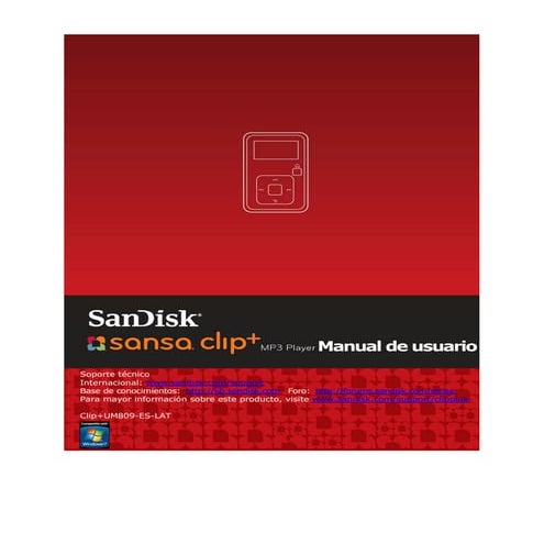 Manual mp3 Sandisk | PDF