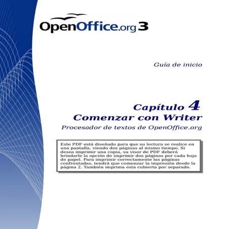 Manual de Uso - Writer Open Office | PDF