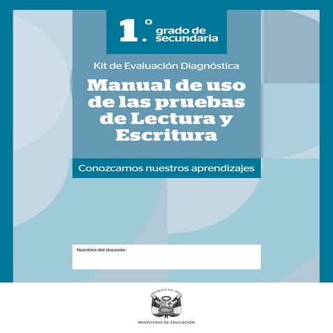 manual-prueba-diagnóstica-para primero de secundaria