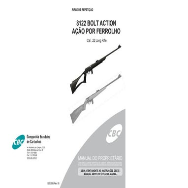 Manual do Rifle de Repetição da CBC 8122 | PPTX