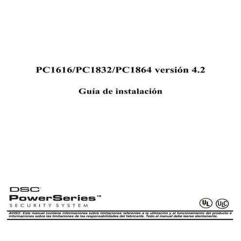 Manual 1832 1864 dsc