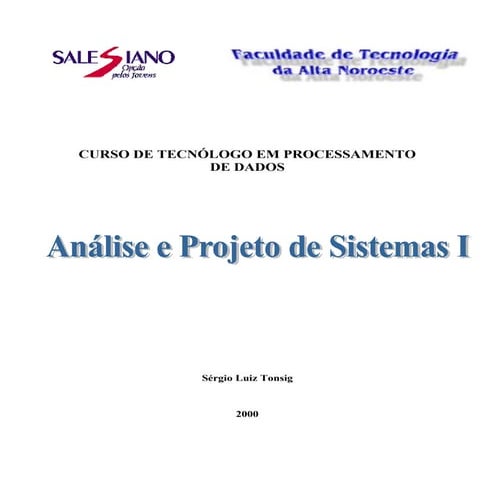 Analise e Projeto de Sistemas