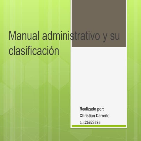 Manual administrativo