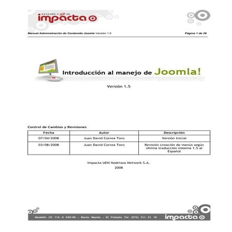 Manual Admon Contenidos Joomla 1.5 V2 Gen