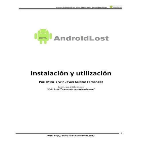 Manual AndroidLost