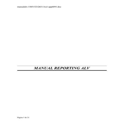 Manual alv | DOC