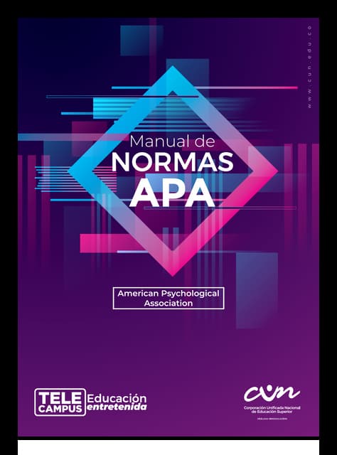 Manual para normas APA última edición CUN