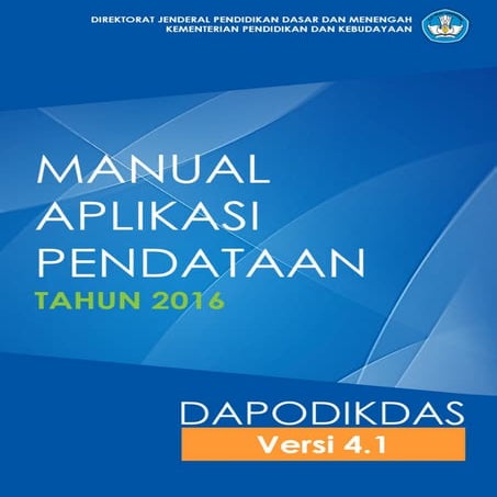 Manual aplikasi dapodikdas_4.1.0