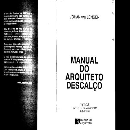 Manual arquiteto descalço