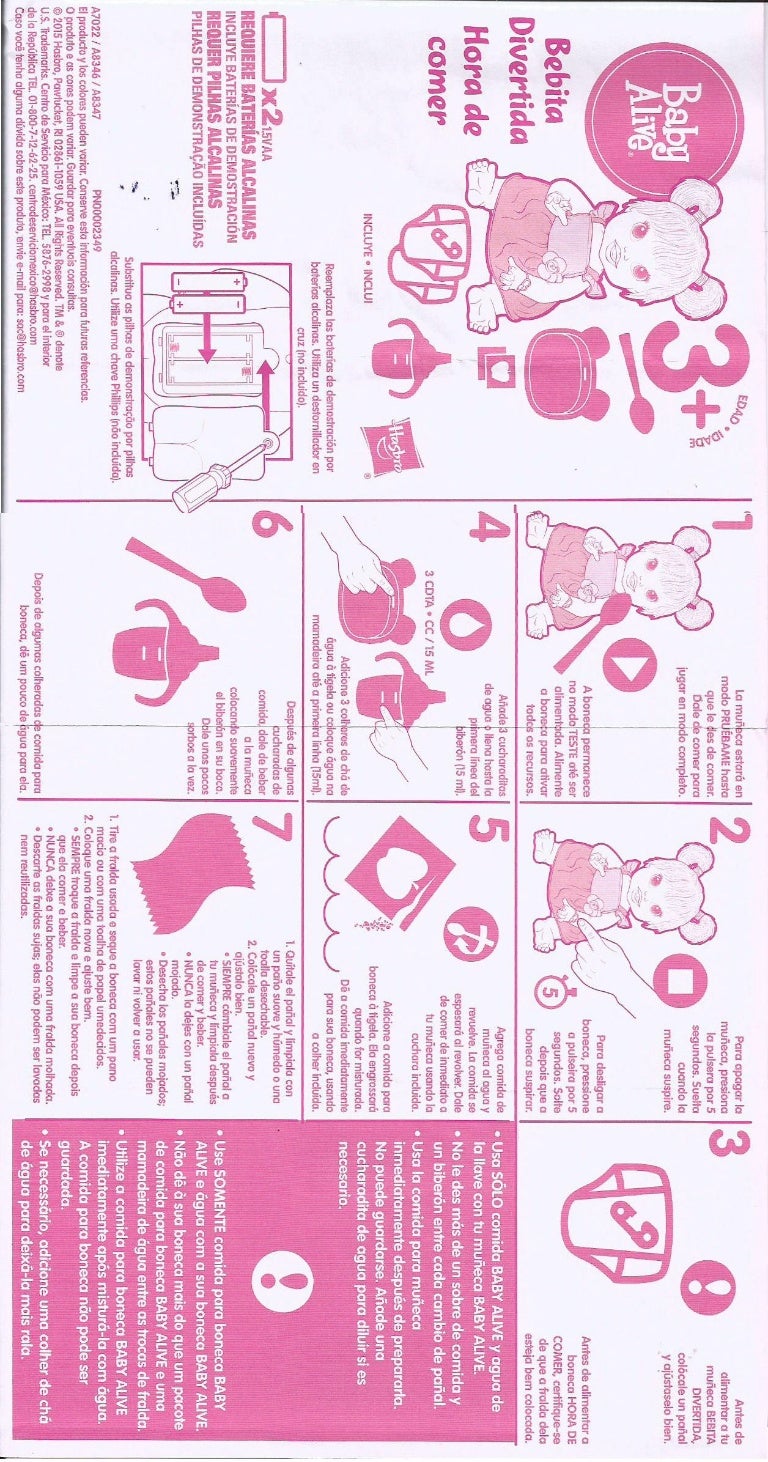 Manual Baby Alive Hora De Comer